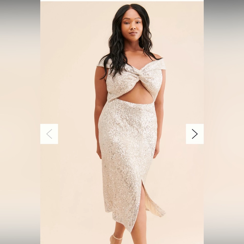 Awaylee Mae Sequin Midi Dress